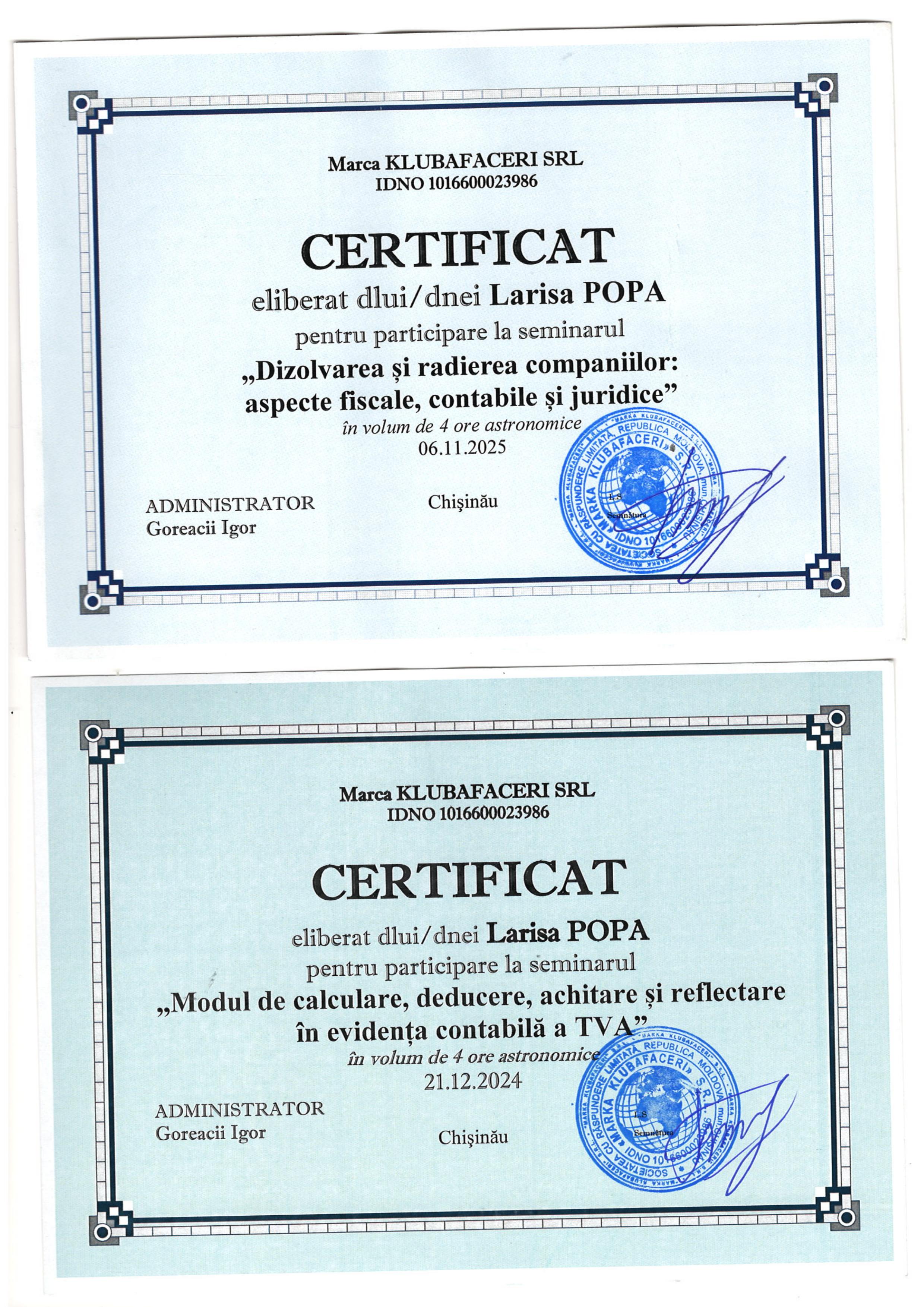 Certificate 5
