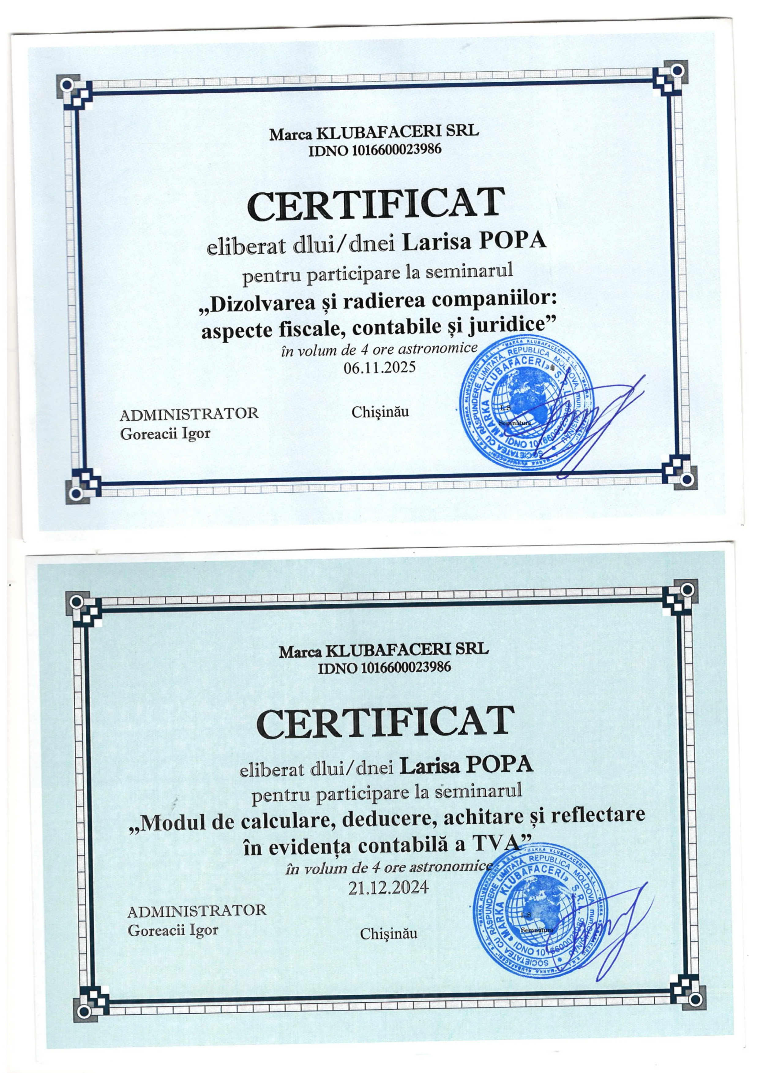 Certificate 5